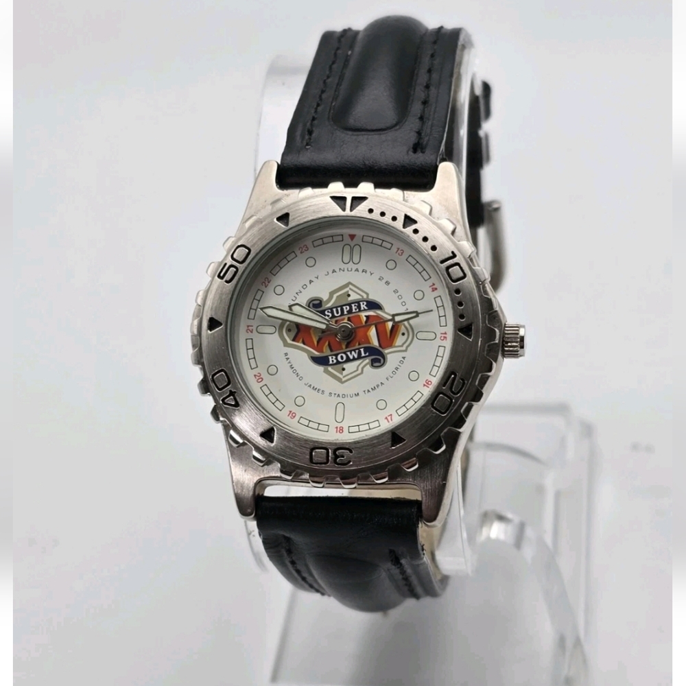 Vintage Super Bowl XXXV Men's Watch 2001 Dated Collectible Wristwatch
